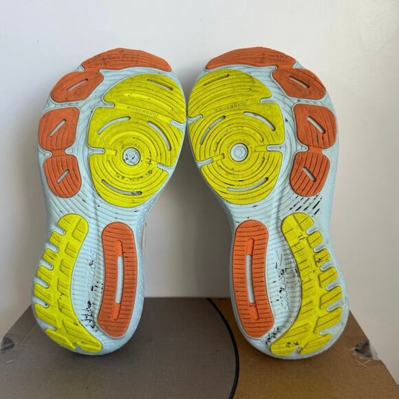 Brooks Glycerin 21 Coconut/Aqua/ Beige Women Running Sneakers - SZ 6.5 - Picture 13 of 14